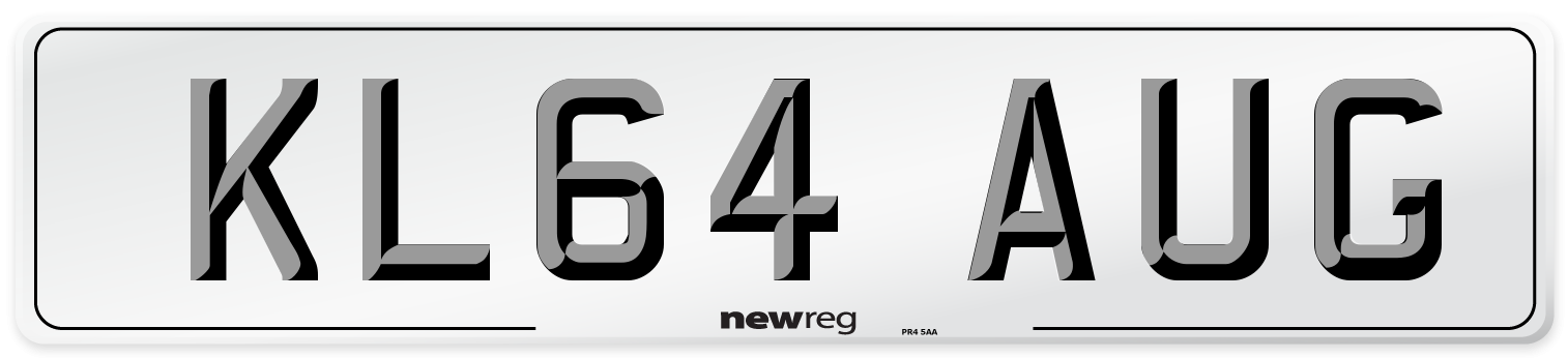 KL64 AUG Number Plate from New Reg